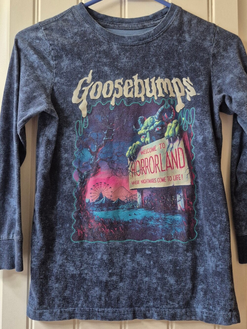 Boys Goosebumps "Welcome to Horrorland" Graphic Tee Size 10